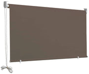 Tenda da Sole a Caduta 2,5x2m in Poliestere Marrone