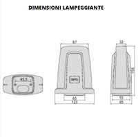 Bft lampeggiante radius led bt a ro motori alimentati 24 volt