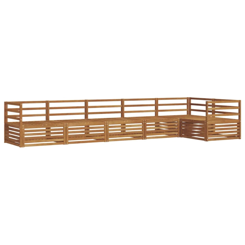 Set di divani da esterno 6 pcs Naturale