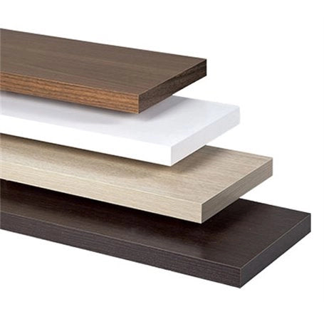 MENSOLA RETTANGOLARE 'ECOPAN' 100x20 cm - spess. 1,8 cm - col. Noce medio