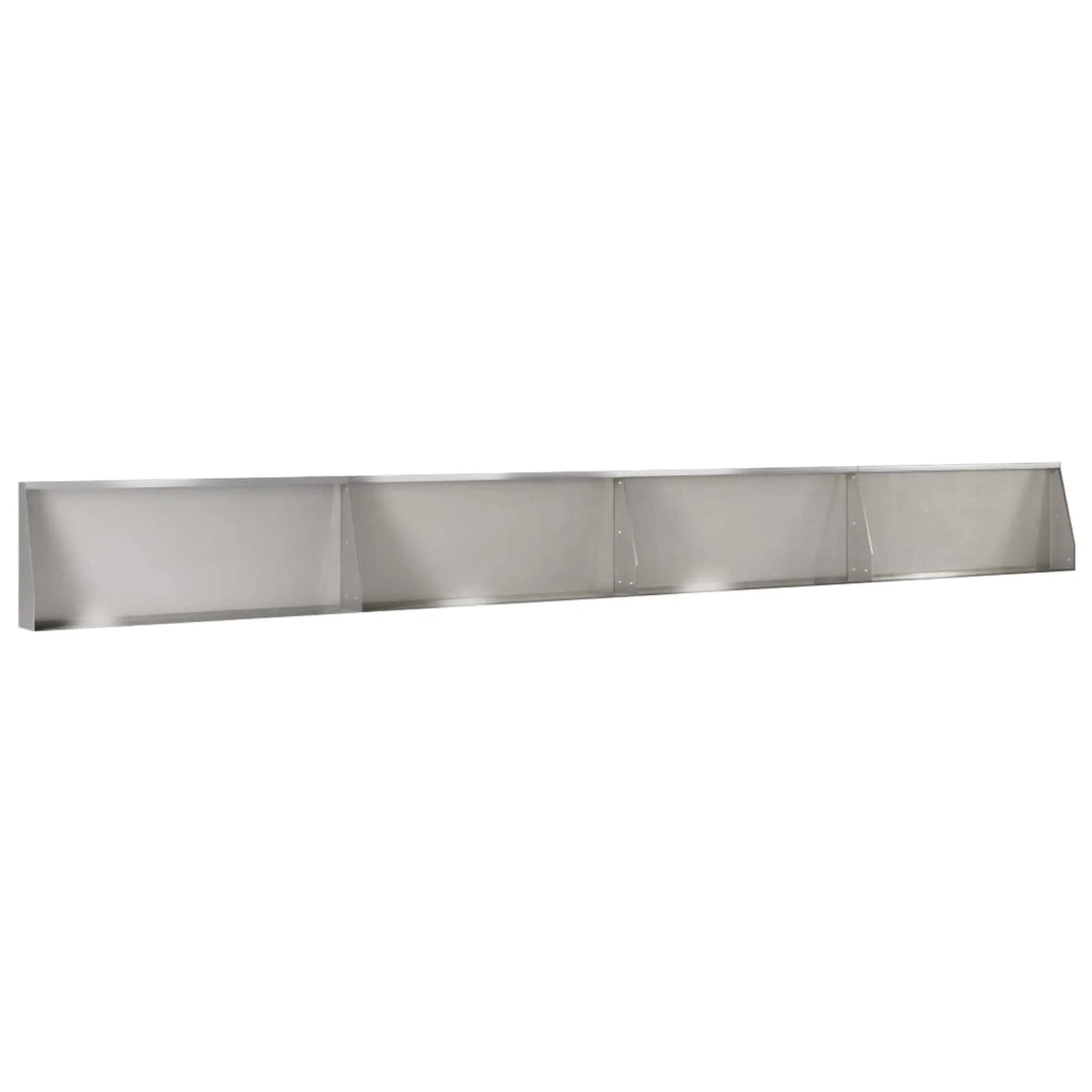 Muro di contenimento 4 pz 100 x 12 x 30 cm Acciaio Inox Argento 3449034