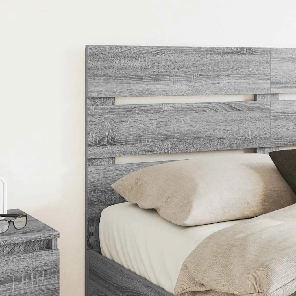Testiera-Testata-Testiera Decorativa Grigio Sonoma 150 cm Legno multistrato 184124