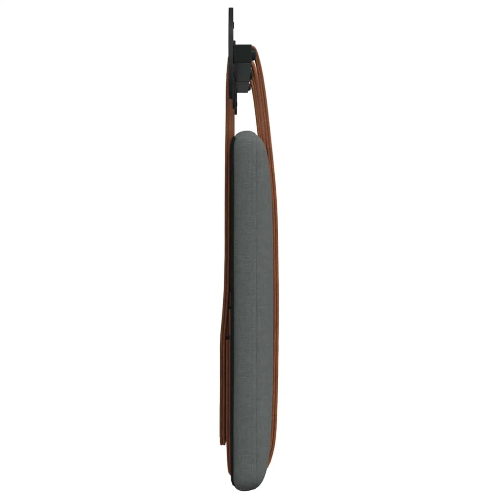 Testata appesa Grigio scuro 130 x 55 x 5 cm PU Antico
