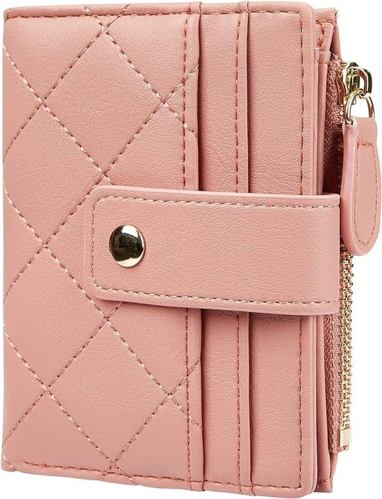 Portafoglio in Pelle - Bifold Compatta - Rosa - Casual