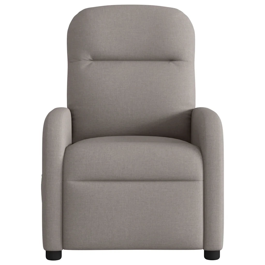Poltrona Elettrica Reclinabile Tortora in Tessuto 3302959