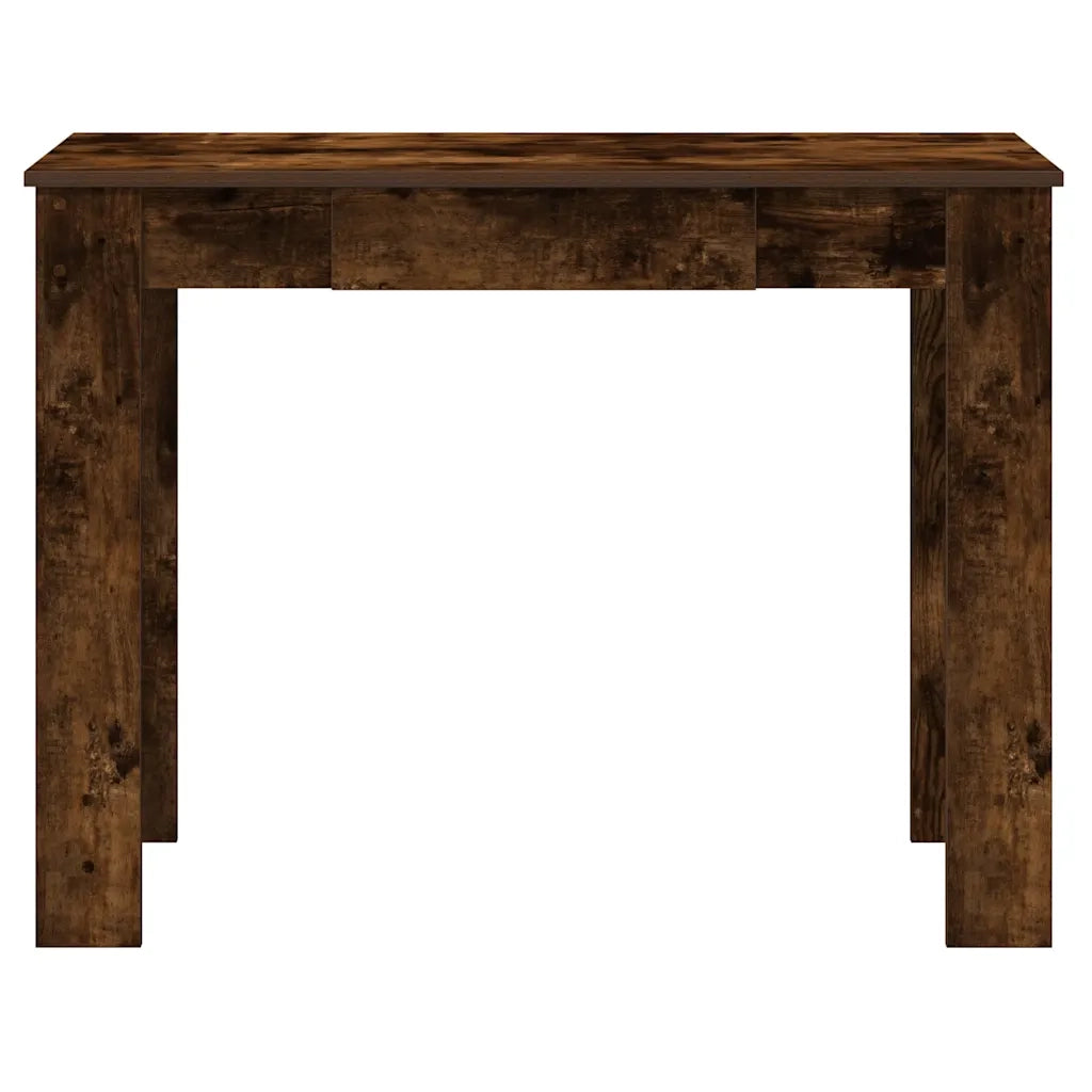 Scrivania Rovere Fumo 100x45x75 cm in Legno Multistrato
