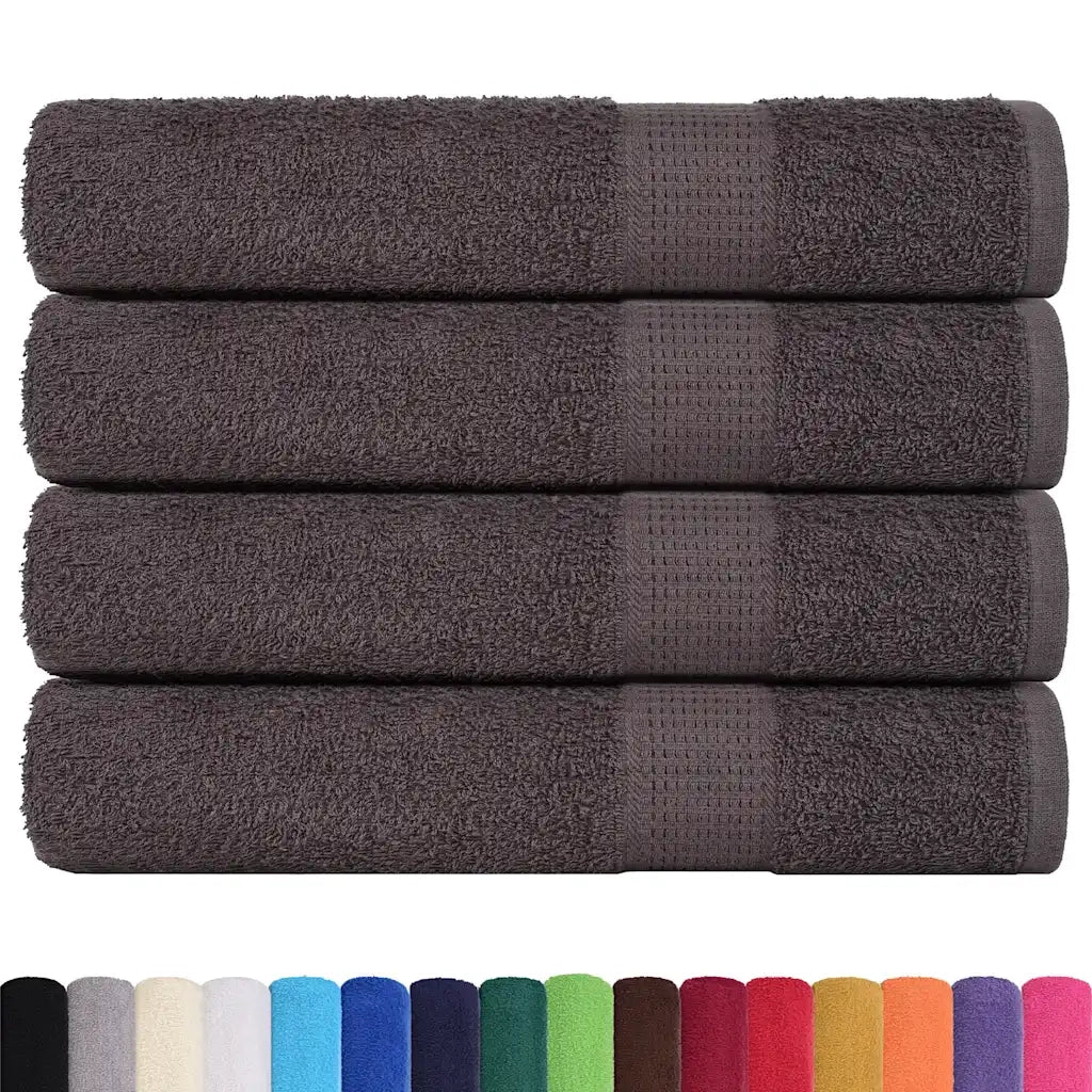 Asciugamani FROGN 4 pz | Teli per bagno Antracite 100x200 cm 360 g/m2