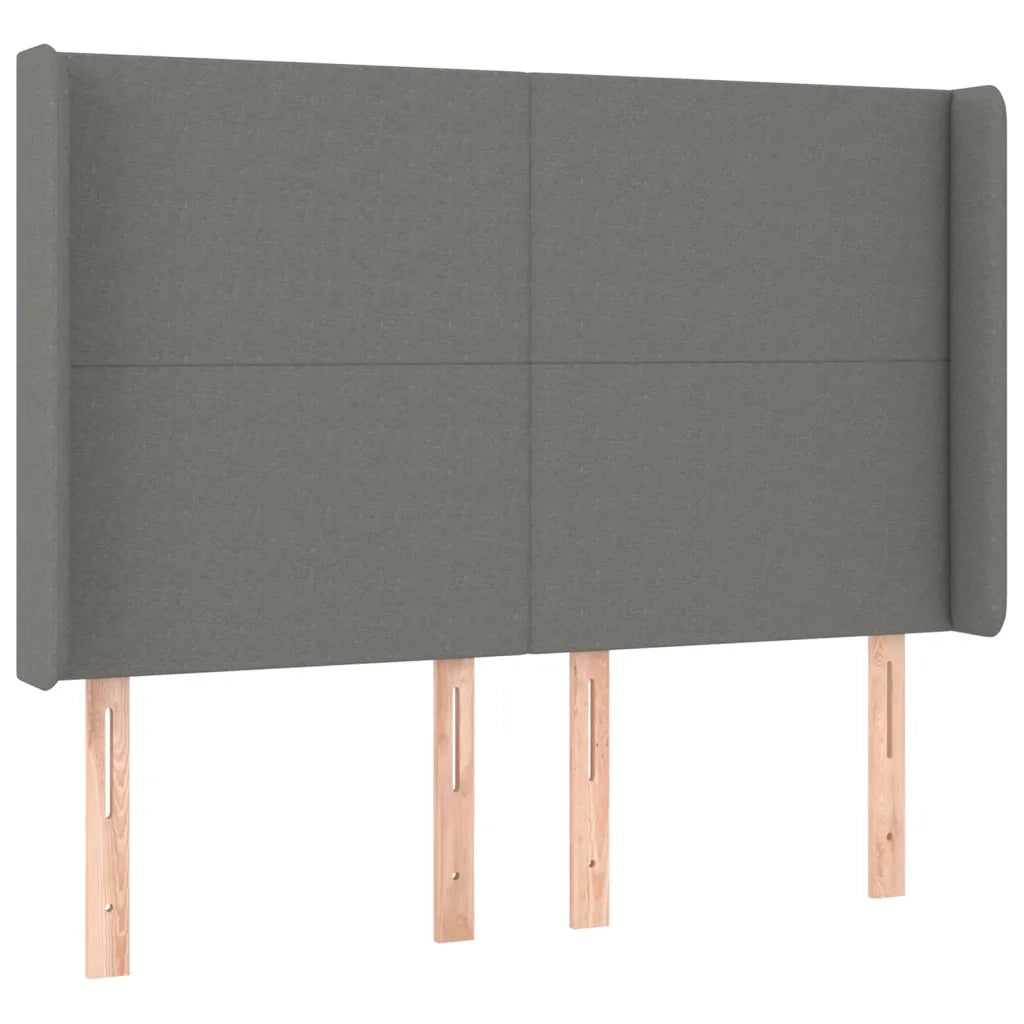 Testiera | Testata a LED GrigioScuro 147x16x118/128cm inTessuto