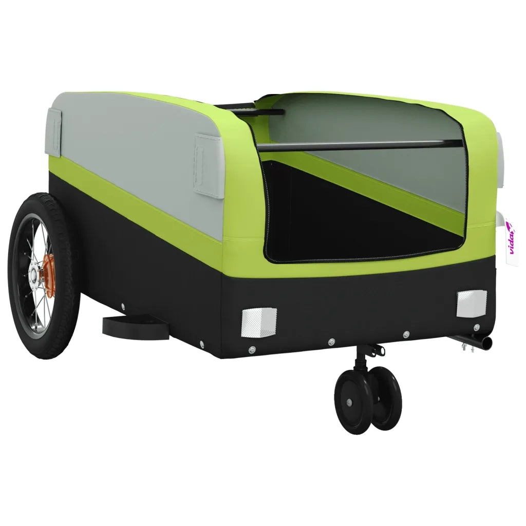 Rimorchio da Bici Nero e Verde 30 kg in Ferro CFW9846127