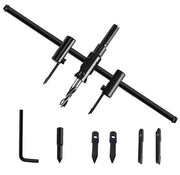 Cirkelsnijder Verstelbaar - Gatenzaagset per Hilo per Legno - Gatenzaag 30-300 mm - Strumenti per Lavorazione del Legno - Universale per PVC/Gesso - di Alta Qualità Acciaio di Carbonio