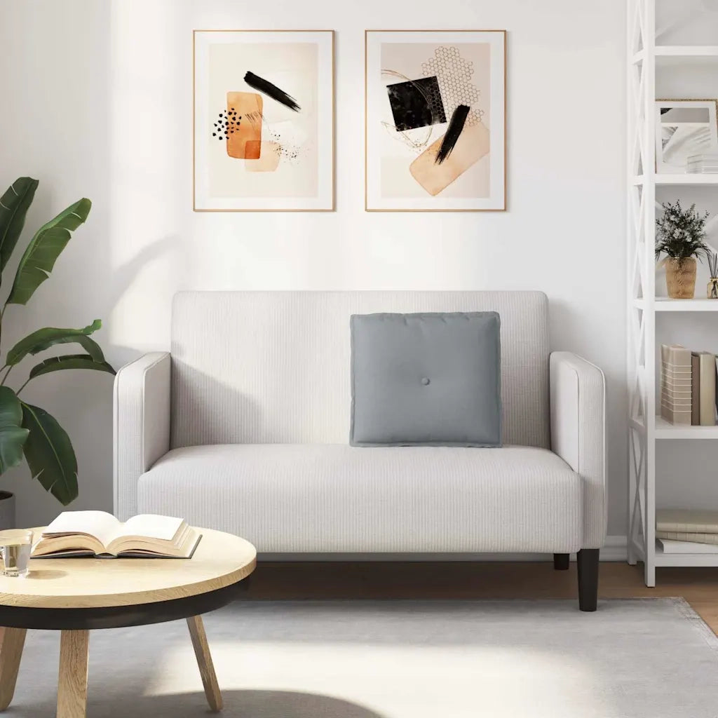 Cuscino per Schiena Grigio chiaro 50 x 19 x 45 cm Tessuto 42014615