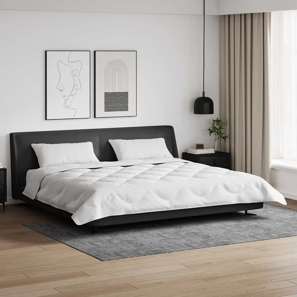 vidaXL Piumone Altro con cuscino 3 pcs Bianco 200 x 200 cm Microfibra