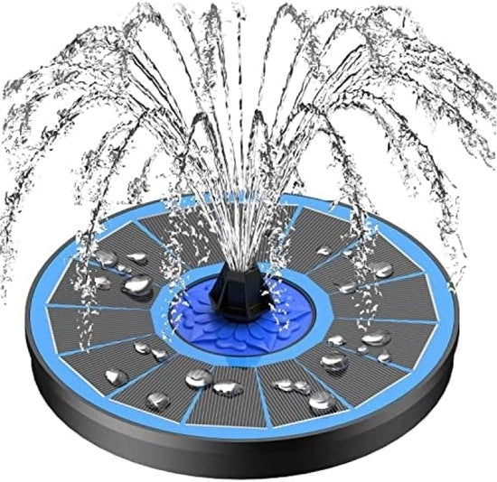 Fontana solare galleggiante con 8 getti d'acqua