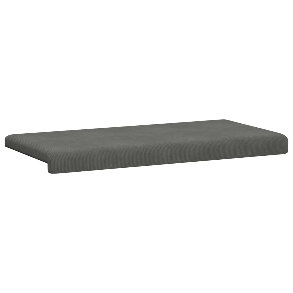 Cuscino per panchina corduroy Grigio Scuro Profondità 35 cm 42043290