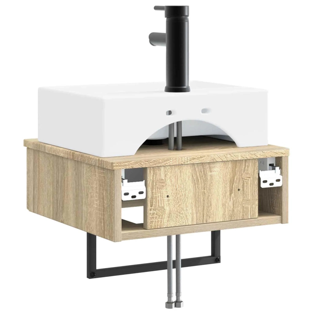 Lavabo da Parete Rovere Sonoma 40 x 41 x 39 cm CFW4591122