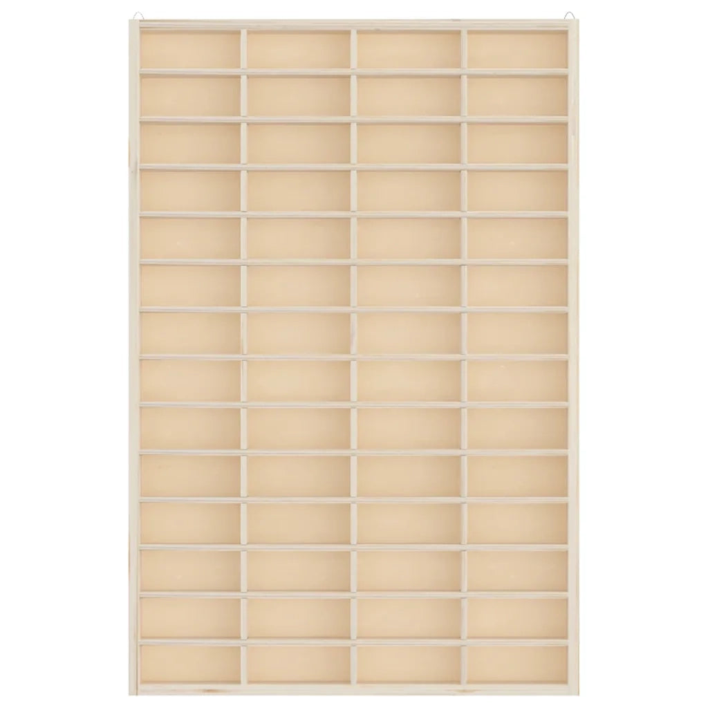 Teca da Collezione in Legno con 56 Scomparti 40x4,5x60 cm