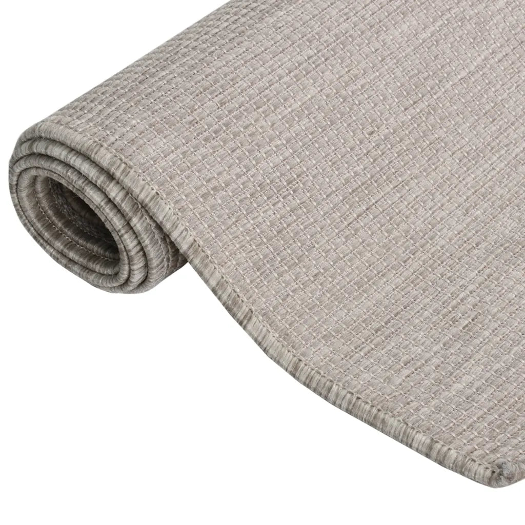 Tappeto da Esterni a Tessitura Piatta 80x150 cm Grigio Chiaro 340778