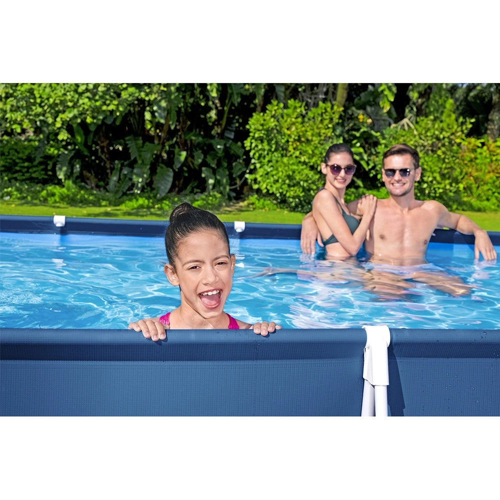 Trade Shop - Piscina Fuori Terra Rettangolare Steel Pro Con Telaio Senza Pompa 400x211x81 Cm 56405 -