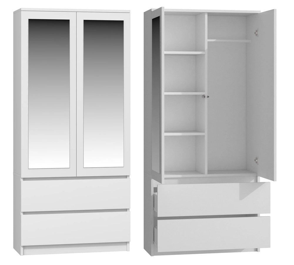 Armadio MALWA SS-90l bianco guardaroba