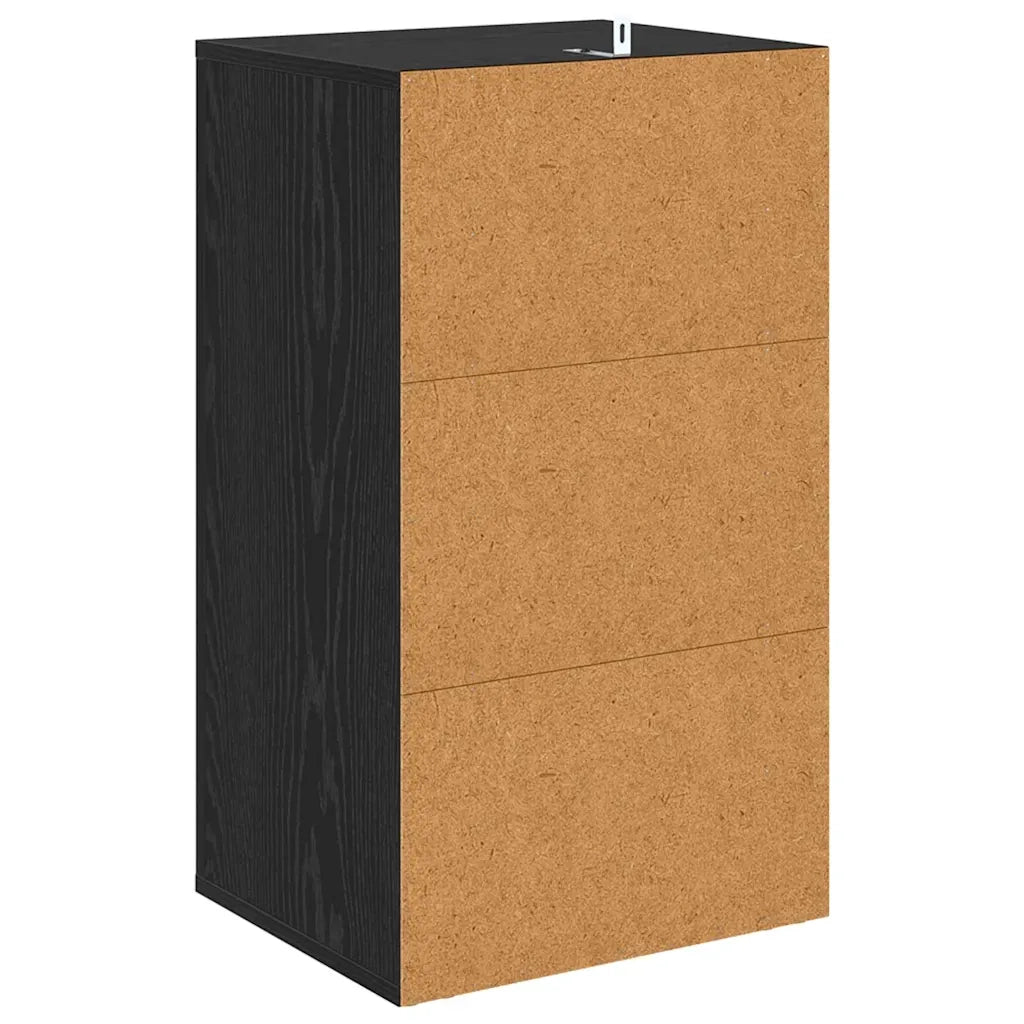 Credenza-Buffet-Armadio da cucina Rovere nero 40 x 33 x 70 cm Legno multistrato 626255
