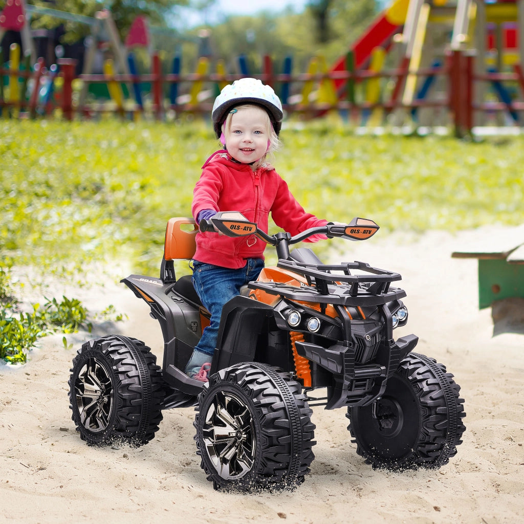 Veicolo elettrico per bambini 12V ¨C Xylo ¨C arancione, 3-8 km/h, luci LED, MP3, 3-5 anni