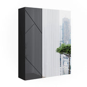 Vicco Mobile a specchio per il bagno Antracite/antracite lucido 60 x 75 cm