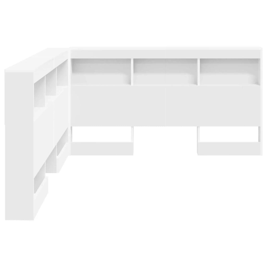 Testiera | Testata contenitore Bianco 160 cm Legno multistrato