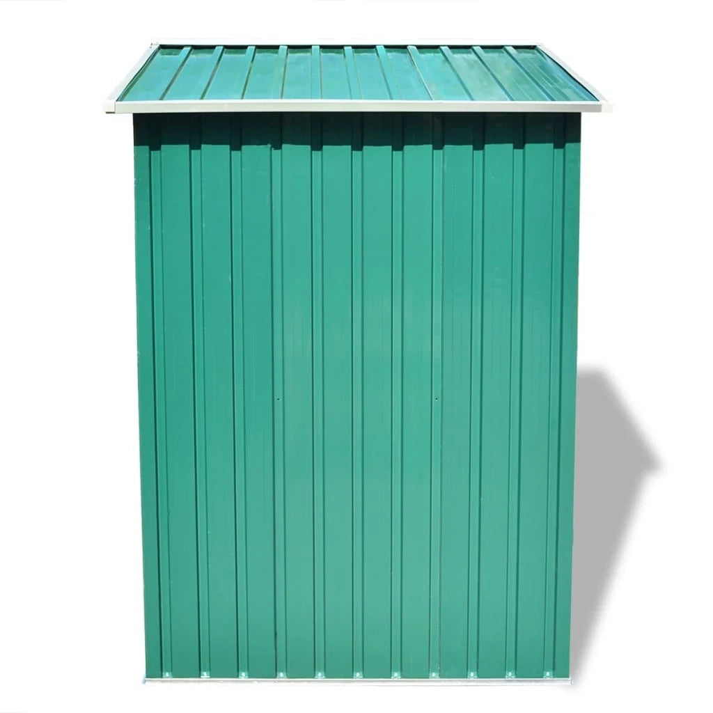 Casetta da giardino cabina ripostiglio capanno da esterno capanno per attrezzi metallo robusto 204 x 132 x 186 cm verde 02_0022390