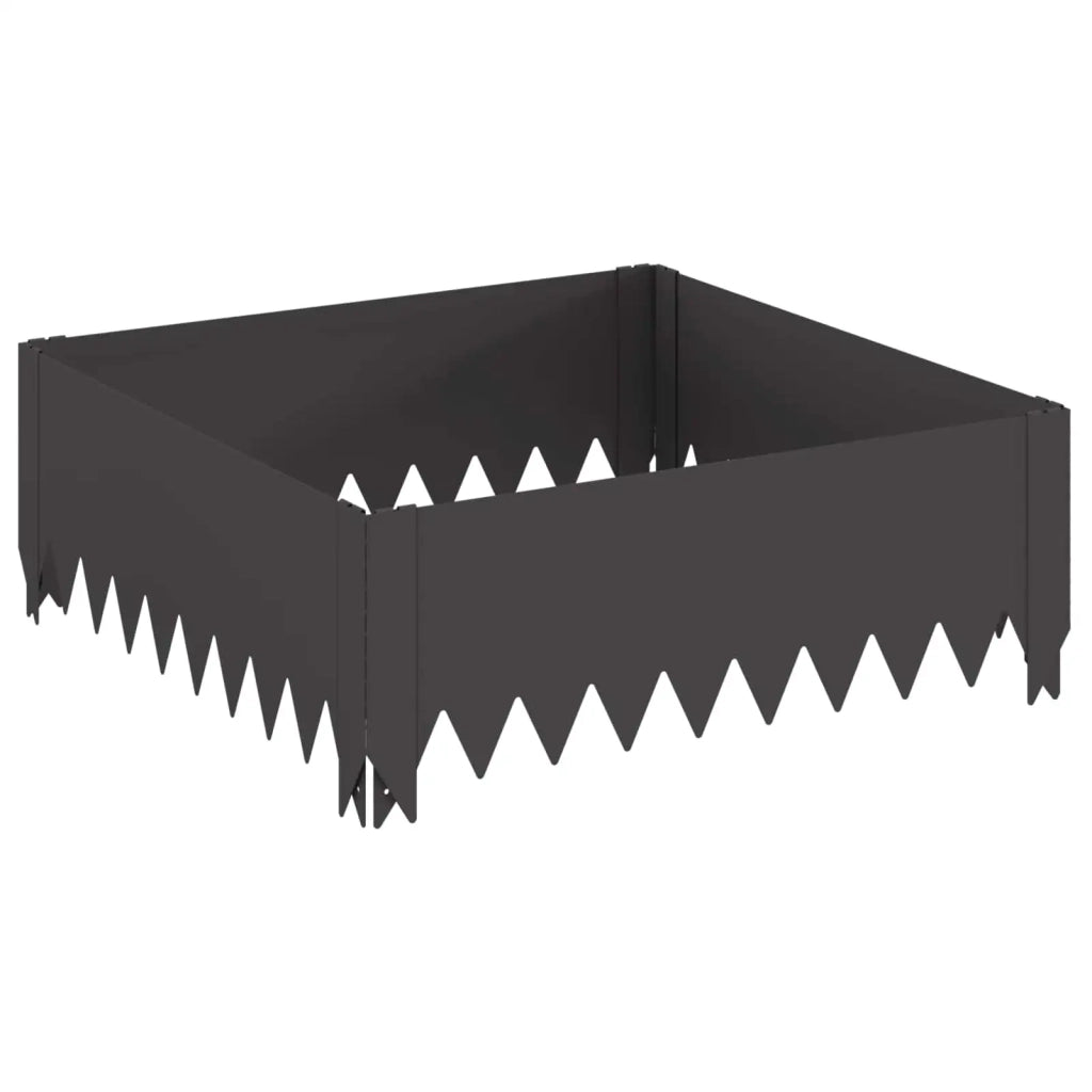 Bordura per Prato 60 x 60 x 20 cm Acciaio Nero 8008903