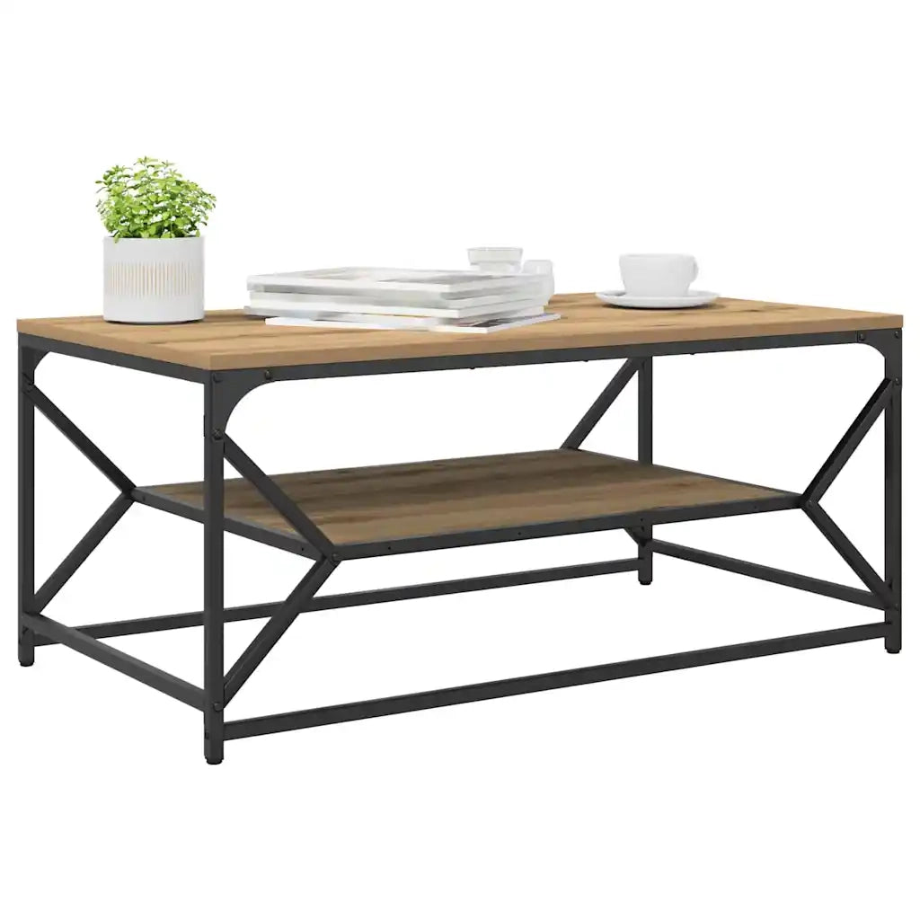 Tavolino da salotto | Tavolino da caff¨¨ | Tavolino da Soggiorno Rovere artigianale 90 x 50 x 40 cm