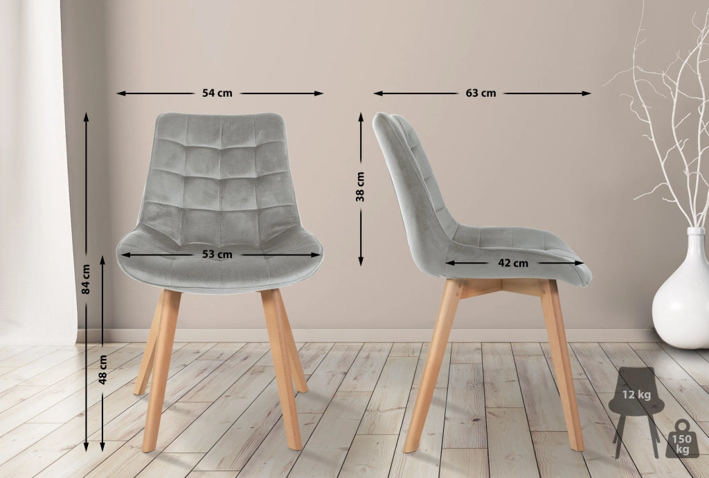 2er Set Stьhle Brook Samt