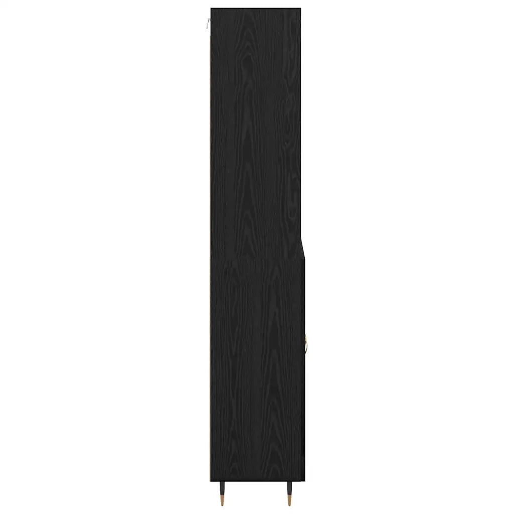 Credenza Rovere nero 69,5 x 34 x 180 cm Legno multistrato