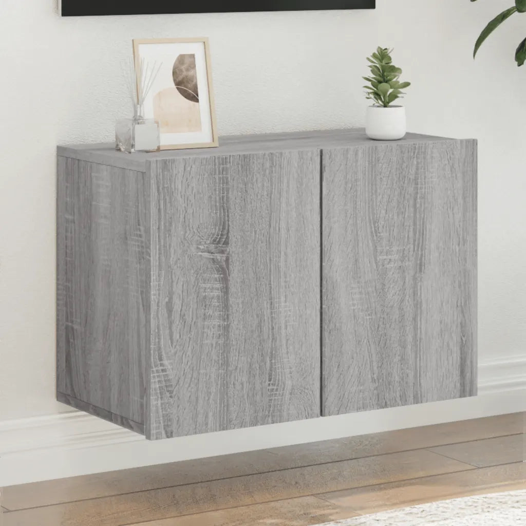 Mobile TV a Parete-Mobile TV a Muro Grigio Sonoma 60x30x41 cm