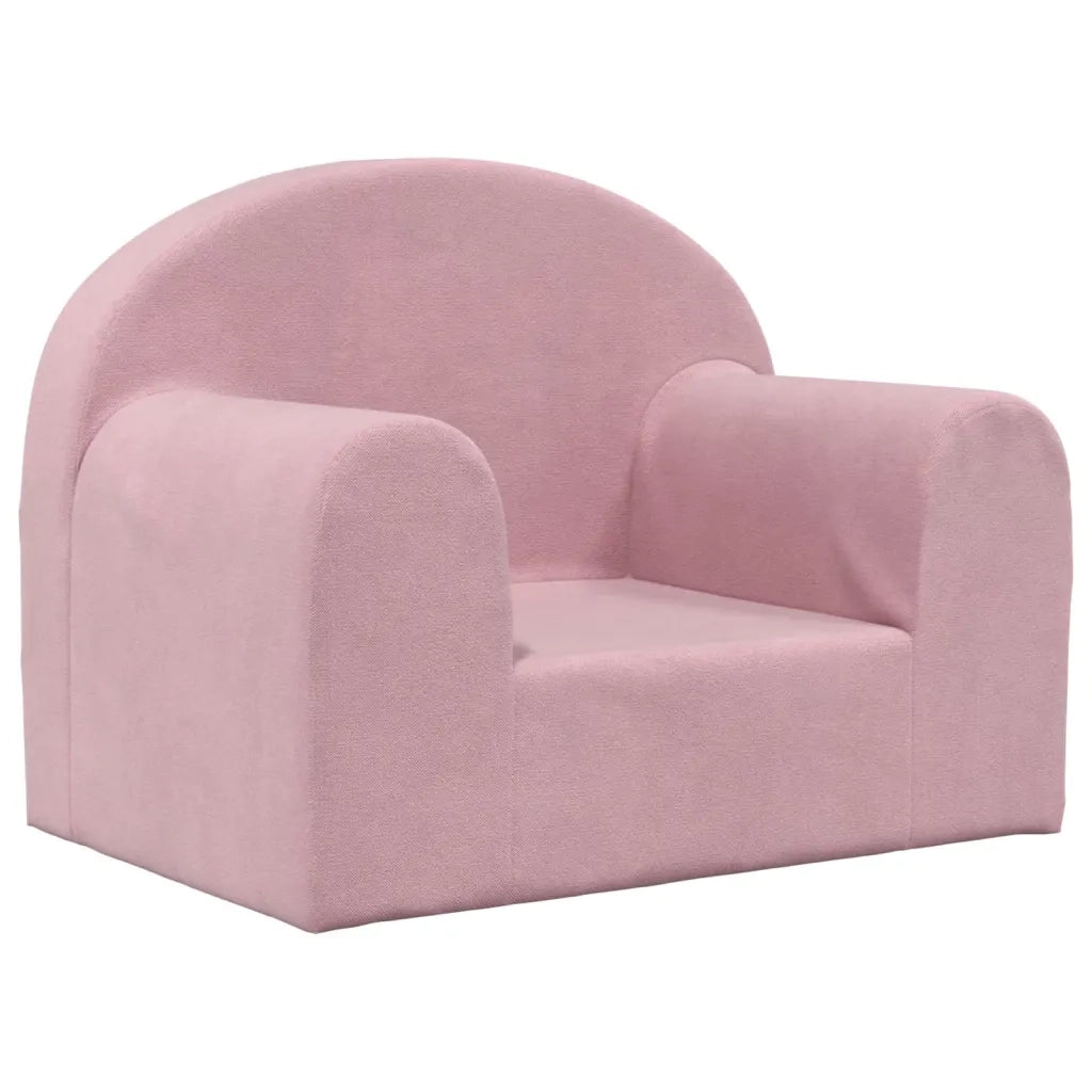 Divano | Divano da soggiorno | Sofa per Bambini Rosa in Morbido Peluche