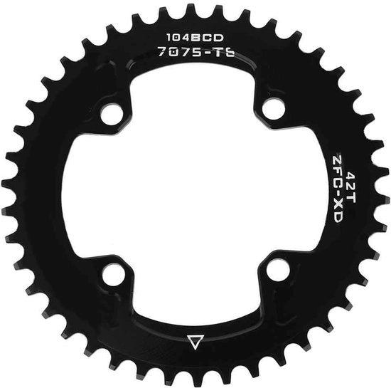 Pannelli di pedalata 40T - BCD 104 MM - Lega di alluminio - Peso leggero - Adatto per Shimano - Duraturo e resistente - Pannelli per bicicletta