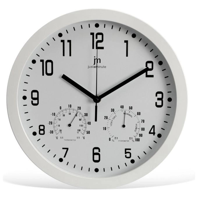 Lowell Justaminute 14944B orologio da parete e da tavolo Orologio al quarzo Rotondo Bianco