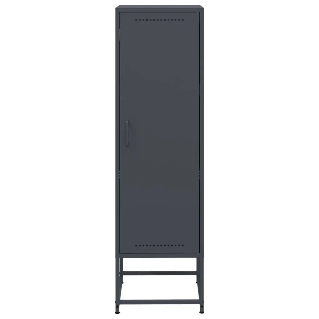 Credenza | Madia | Buffet da pranzo | Armadio da pranzo Antracite 36x39x123 cm in Acciaio