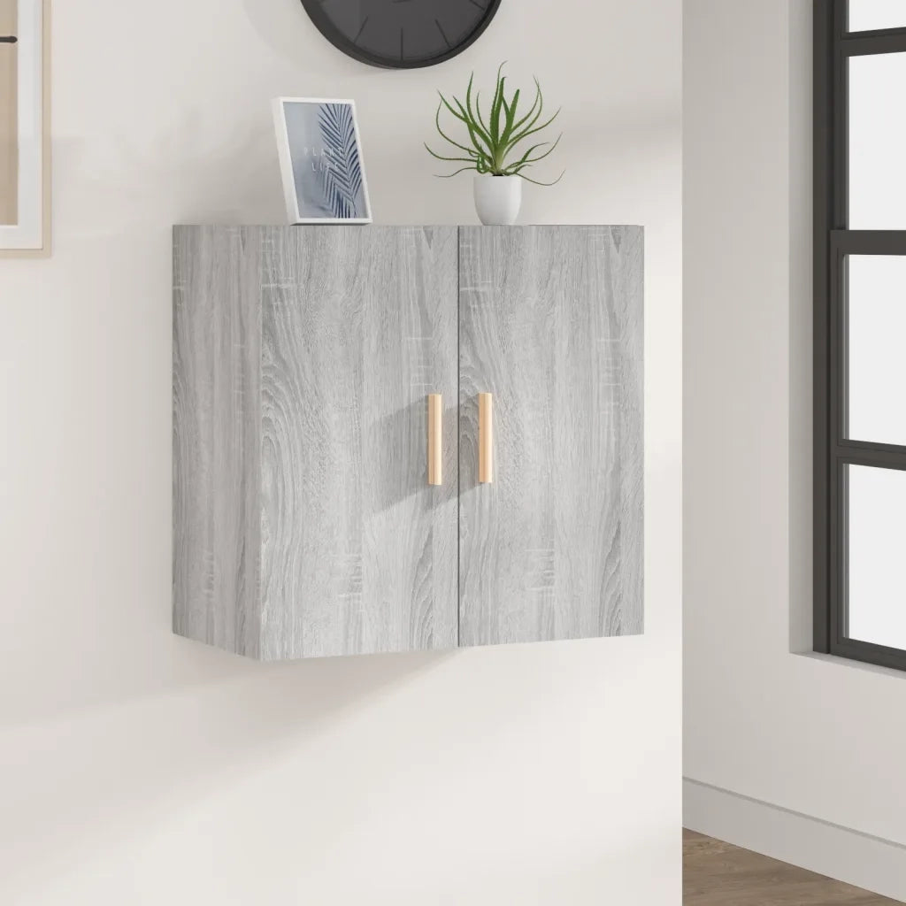 Armadietto a Muro | Mobile Pensile Grigio Sonoma 60x30x60 cm Legno Multistrato
