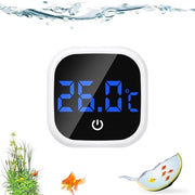 Termometro per acquario mini con etichette di temperatura e display a LED, sensore estremamente preciso, adatto per acquari d'acqua dolce (quadrato)
