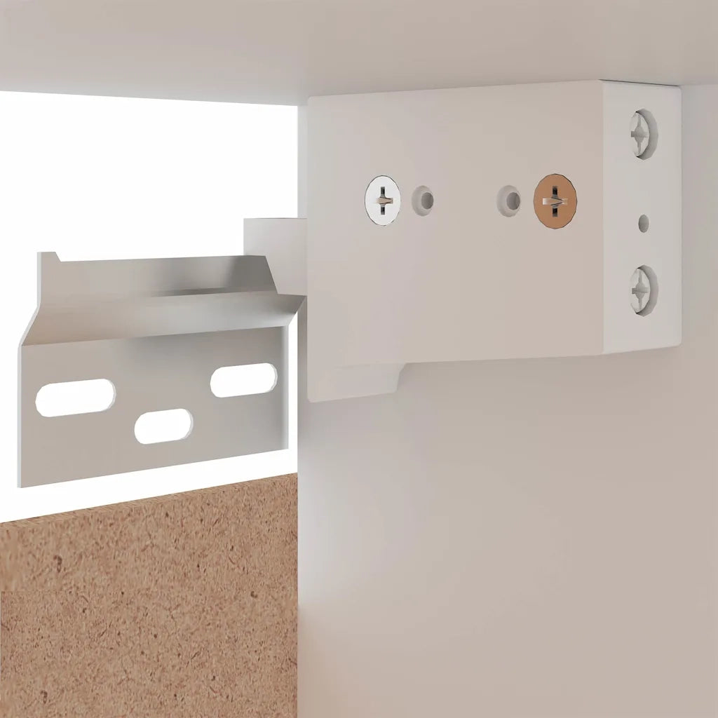 Set Armadi da Cucina 8 pz Lyon Bianco in Legno Multistrato 3067647