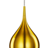 Lampadario Contemporaneo Vibrante Alluminio Oro 1 Luce E14