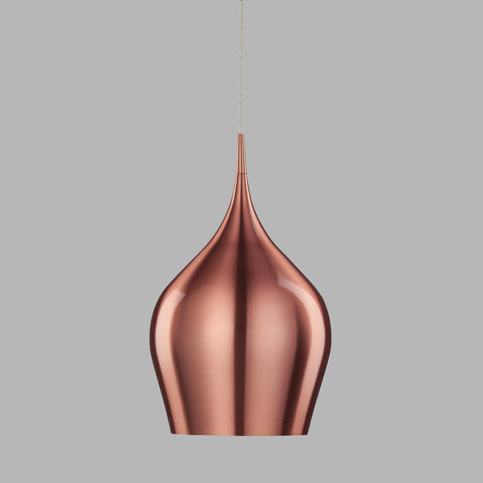 Sospensione Contemporanea Vibrante Alluminio Rosa 1 Luce E27