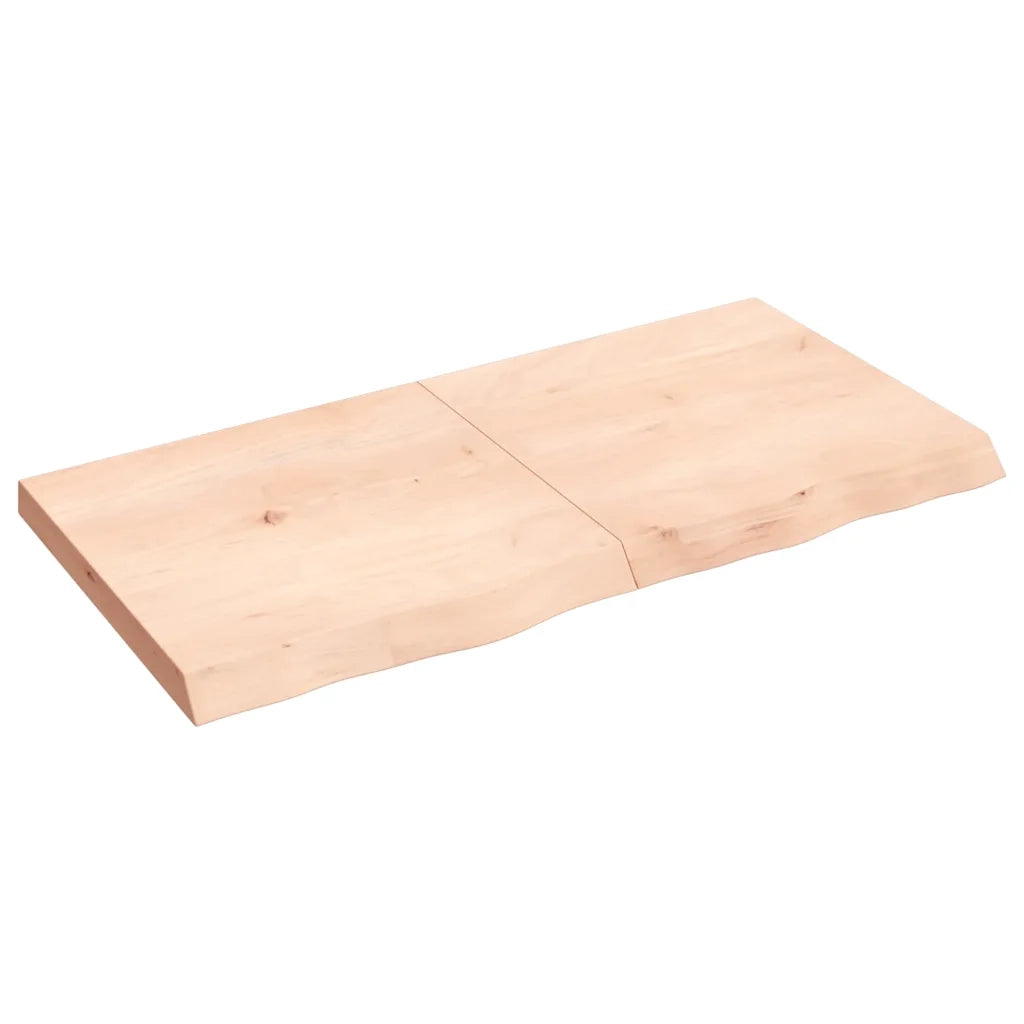 Piano Bagno 120x60x(2-6) cm in Legno Massello Non Trattato 3156048