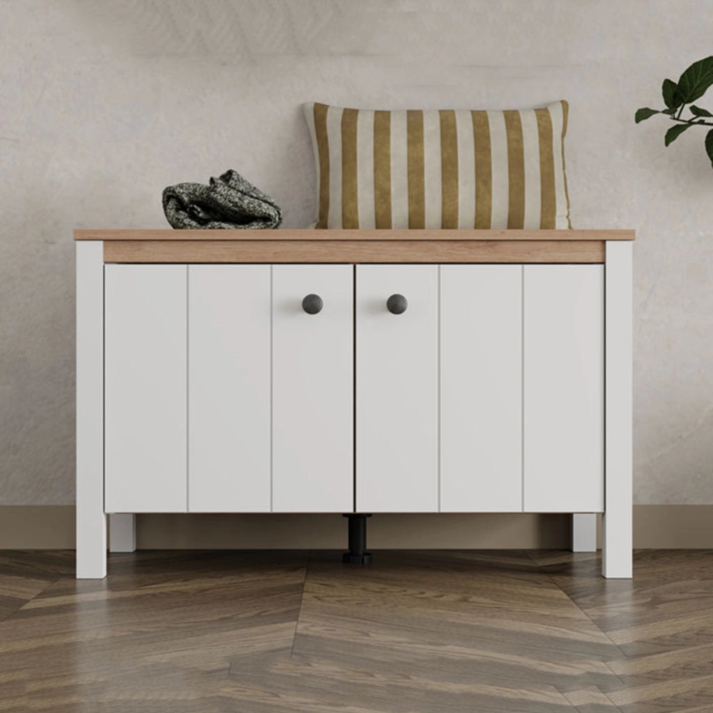 Tekapo, Mobile da Ingresso un Ripiano, 86x40x54h cm Bianco Opaco