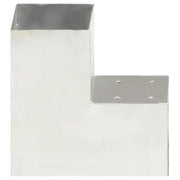 Connettore per Pali a Forma di L in Metallo Zincato 101x101 mm 145477