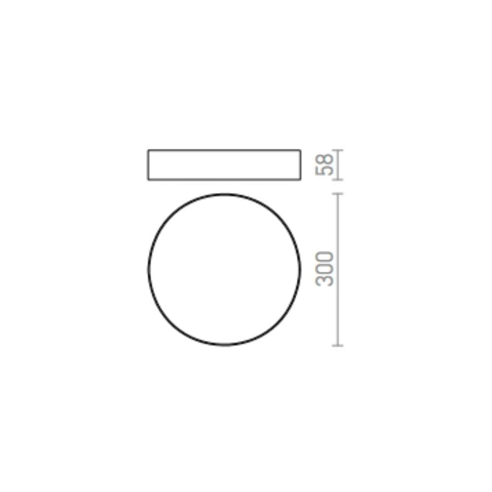 Plafoniera LARISA R 30 da soffitto oro perlato 230V LED 30W 3000K