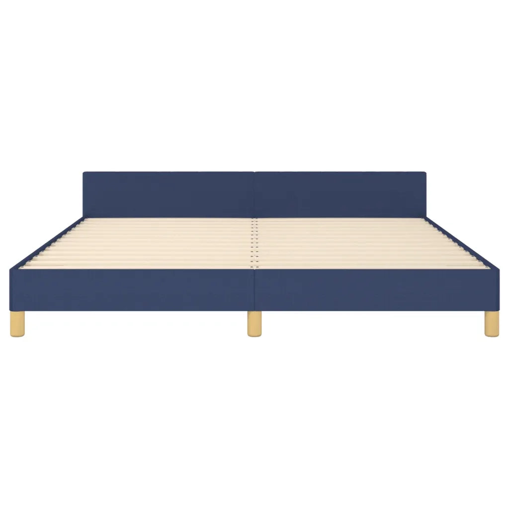 Giroletto senza Materasso Blu 160x200 cm in Tessuto