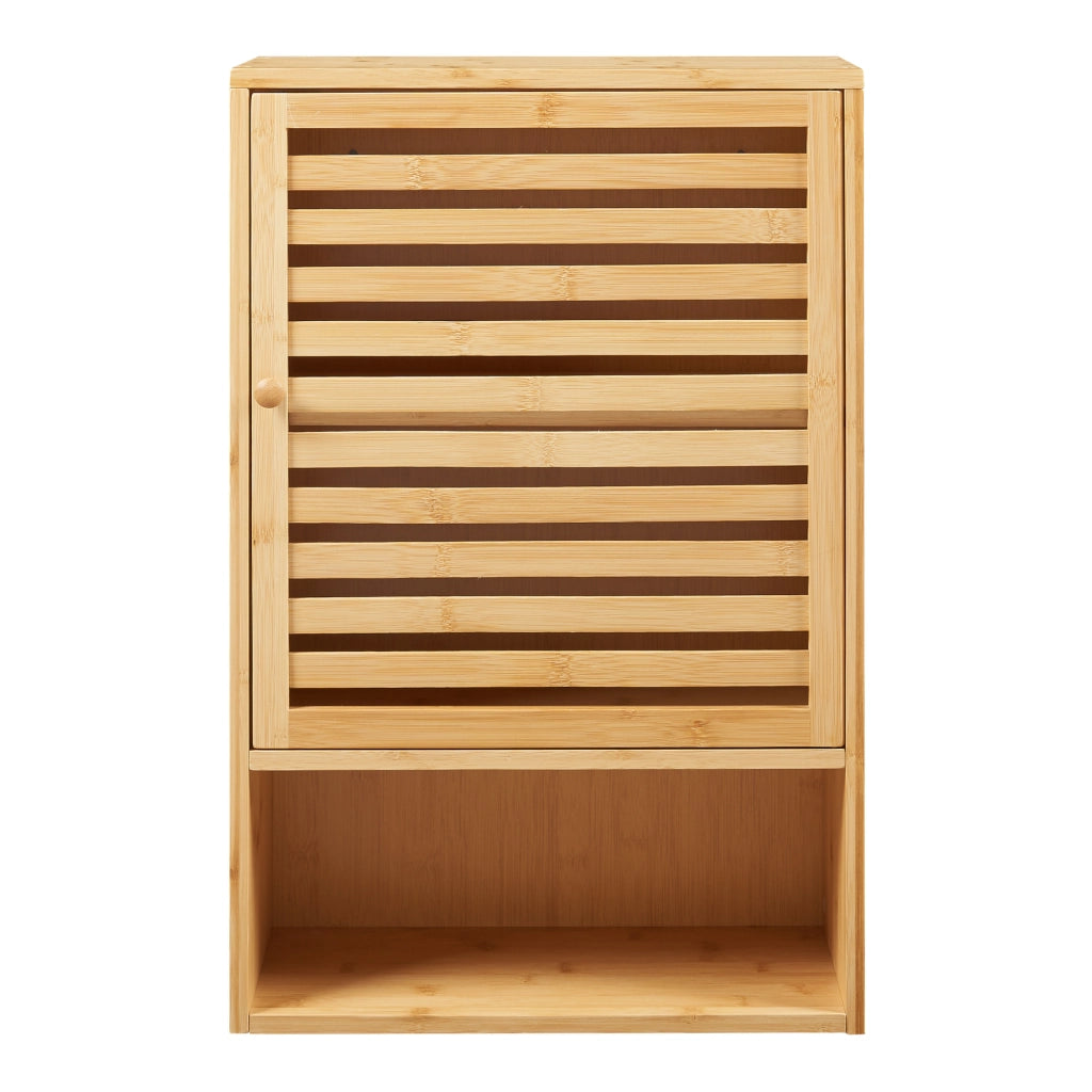 Armadietto da Parete per Bagno Gjesdal in Bambù Naturale 60x40x 20 cm [en.casa]
