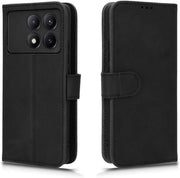 Portamonete in pelle con chiusura magnetica per Xiaomi Poco F6 Pro 5G - Custodia in pelle shock-resistente con standard