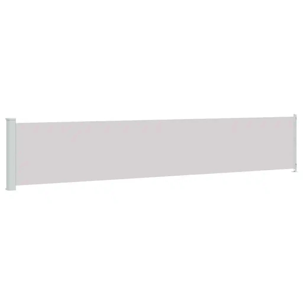 Tenda Laterale Retrattile per Patio 117x614 cm Grigia 317950